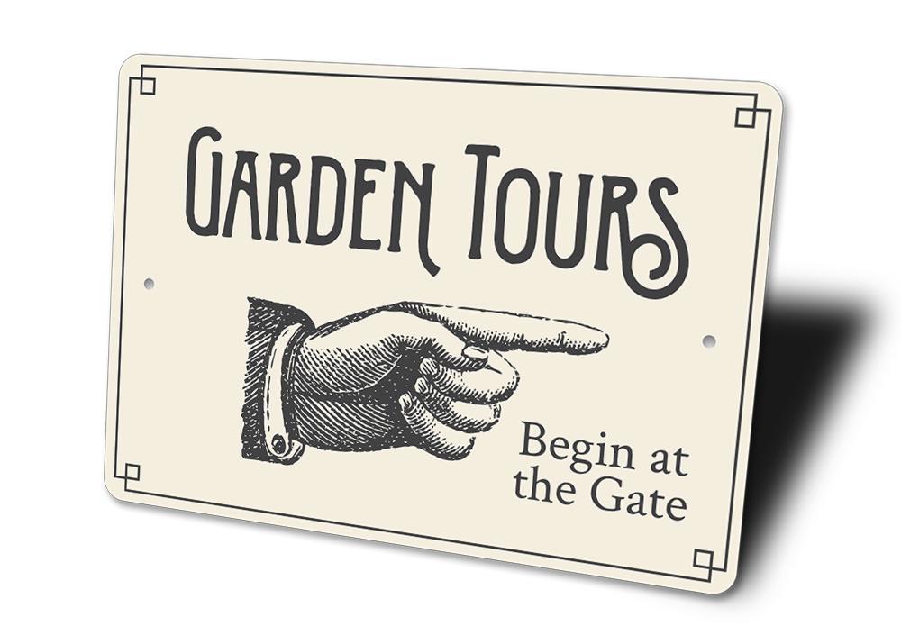 Garden Tours Directional Sign