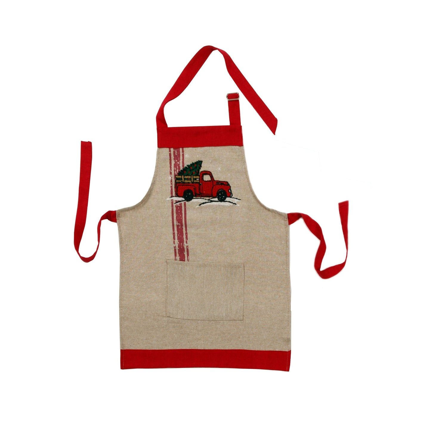 ML17131 Christmas Truck Adult Apron 30x26