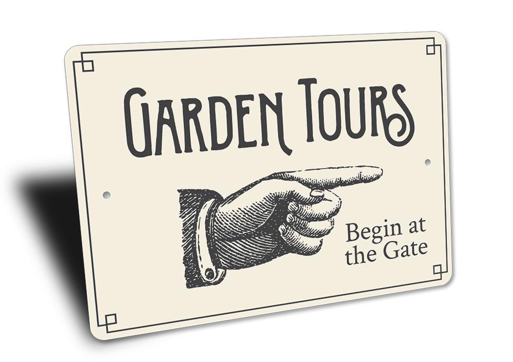 Garden Tours Directional Sign