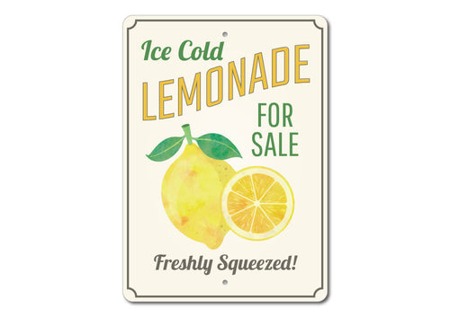 Ice Cold Lemonade Sign