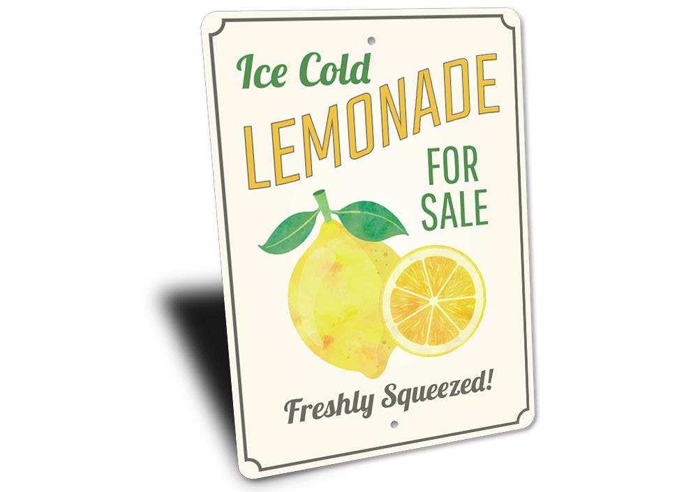 Ice Cold Lemonade Sign