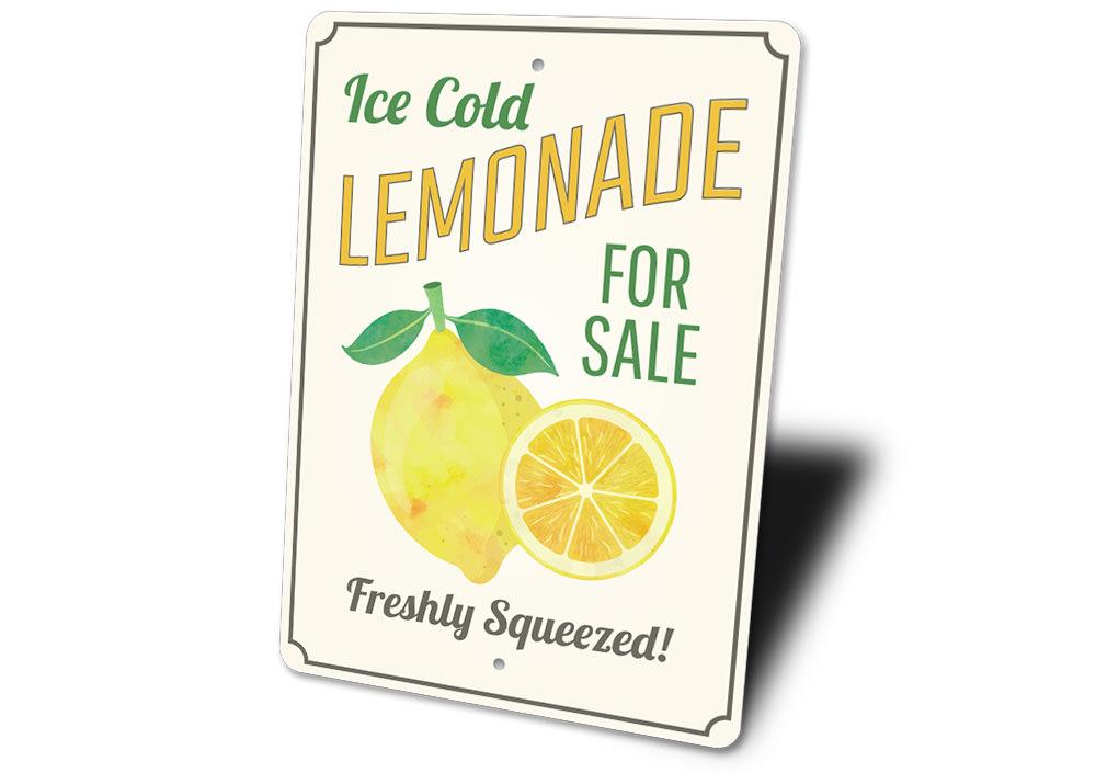 Ice Cold Lemonade Sign