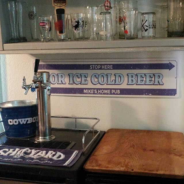 Stop Here Ice Cold Beer Sign