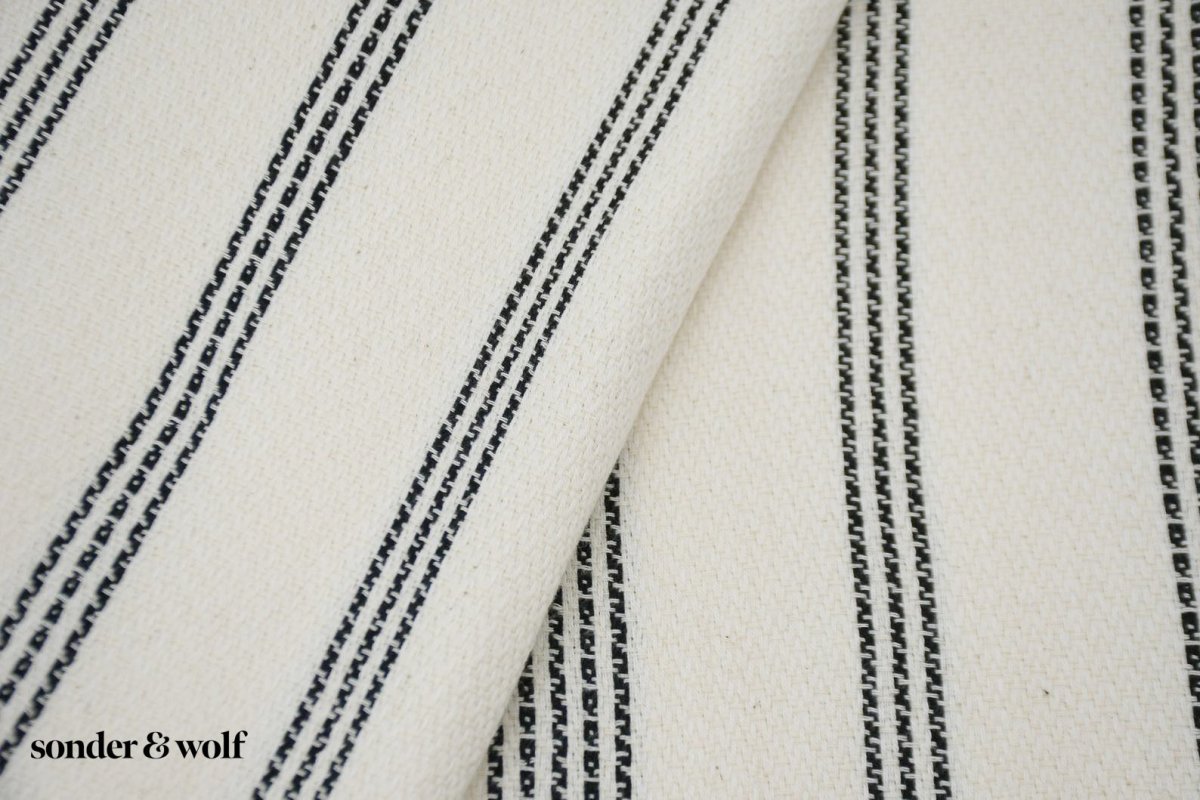 Black & White Stripes | Beach Towel